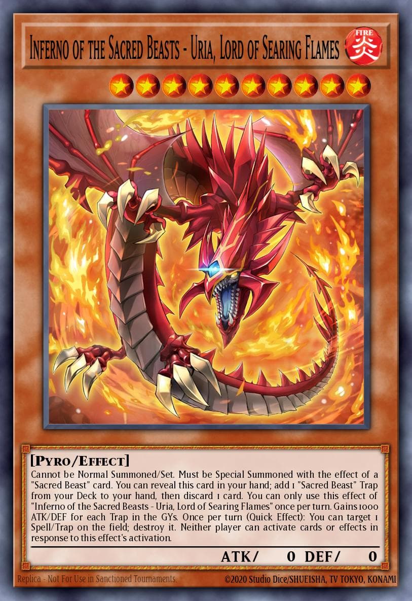 Inferno of the Sacred Beasts - Uria, Lord of Searing Flames — artwork 2 of 2