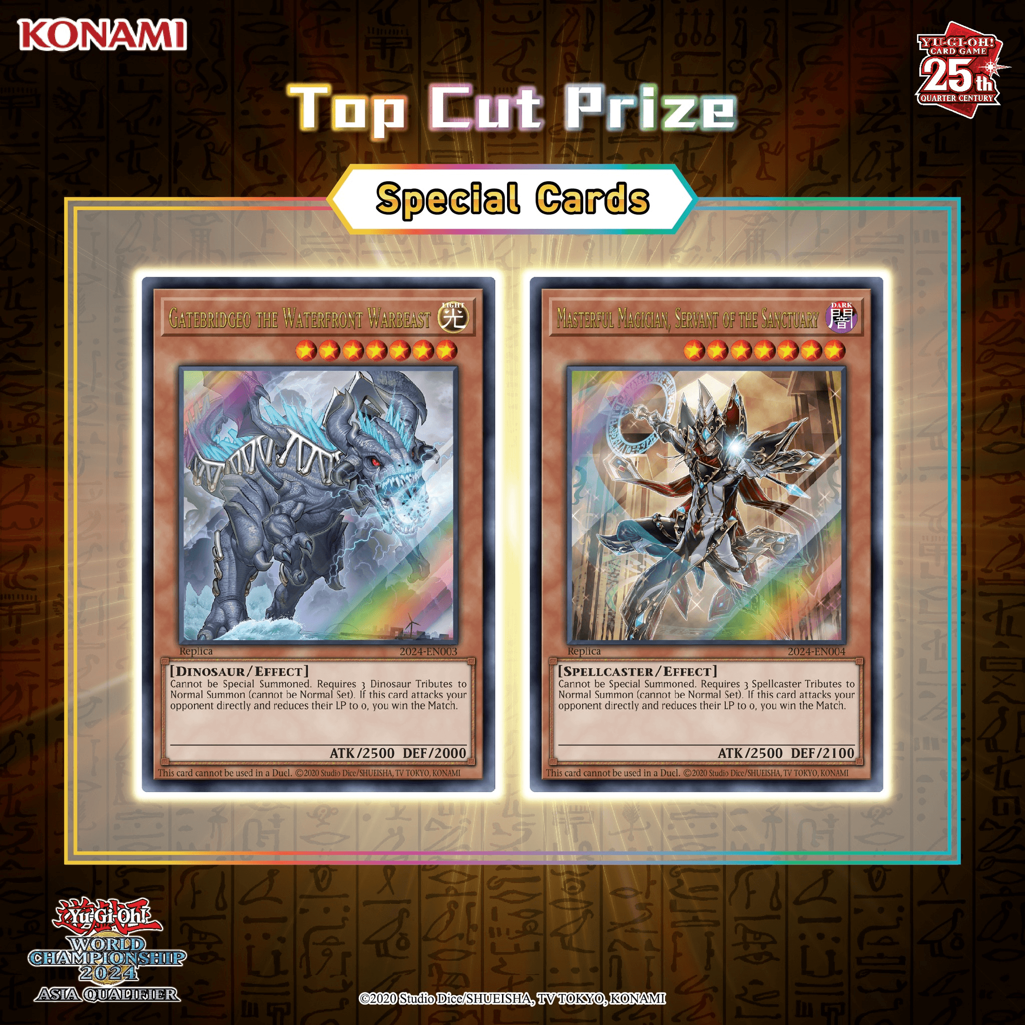 Yu-Gi-Oh! World Championship 2024 Asia Regional Qualifiers prize cards cover