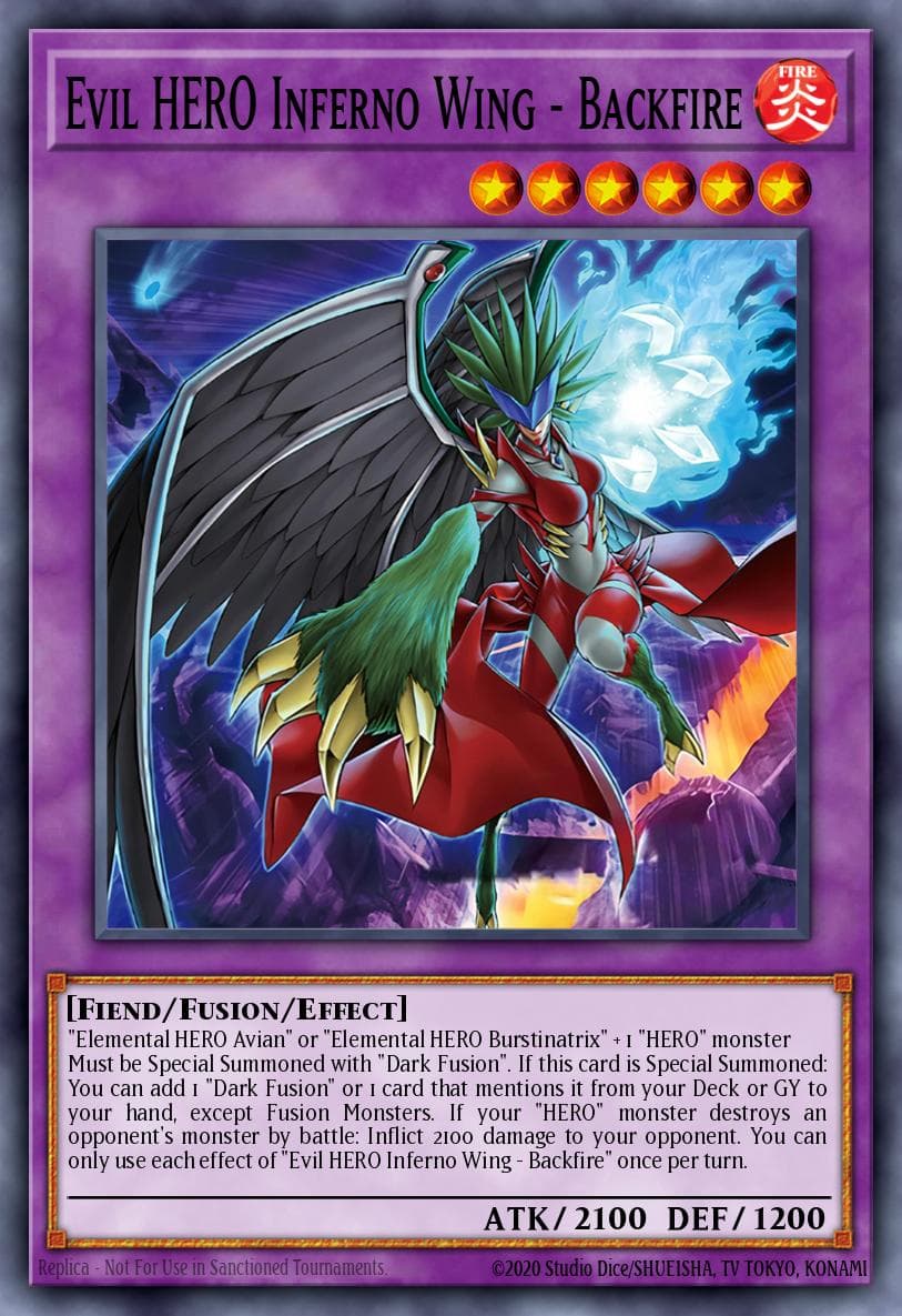 Evil HERO Inferno Wing - Backfire — artwork 2 of 3