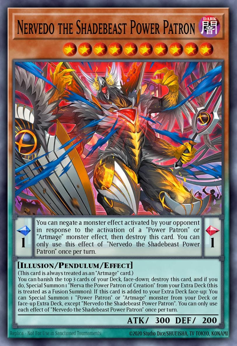 Nervedo the Shadebeast Power Patron — artwork 2 of 3