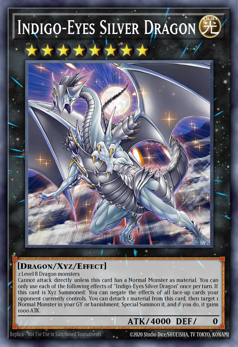 Indigo-Eyes Silver Dragon — artwork 2 of 2
