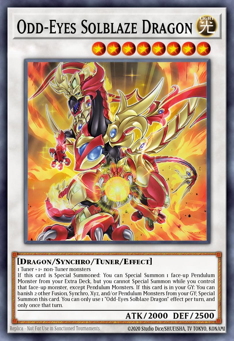 Odd-Eyes Solblaze Dragon — artwork 2 of 2
