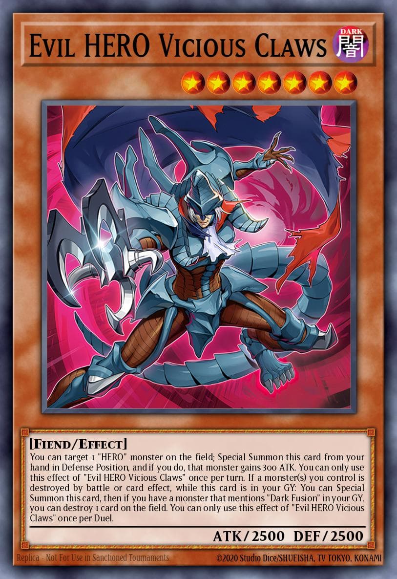 Evil HERO Vicious Claws — artwork 2 of 2