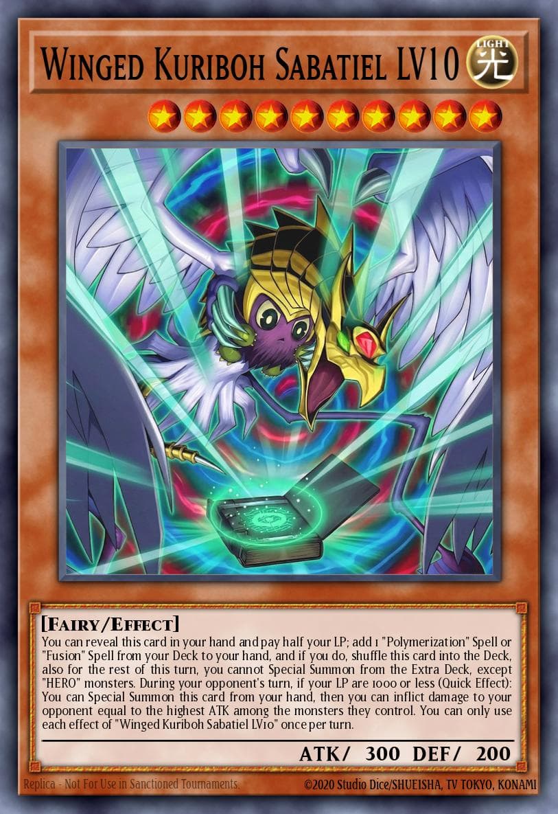 Winged Kuriboh Sabatiel LV10 — artwork 2 of 2