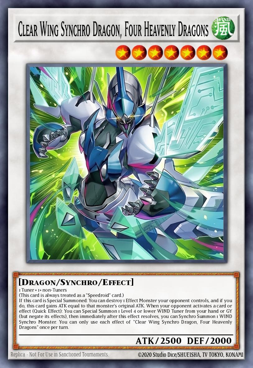 Clear Wing Synchro Dragon, Four Heavenly Dragons — artwork 3 of 3