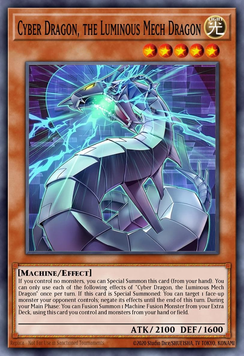 Cyber Dragon, the Luminous Mech Dragon — artwork 2 of 2