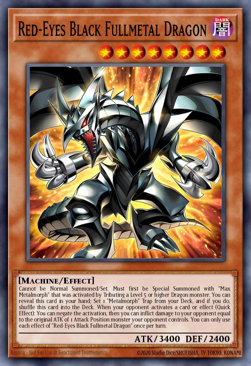 Red-Eyes Black Fullmetal Dragon — artwork 2 of 2