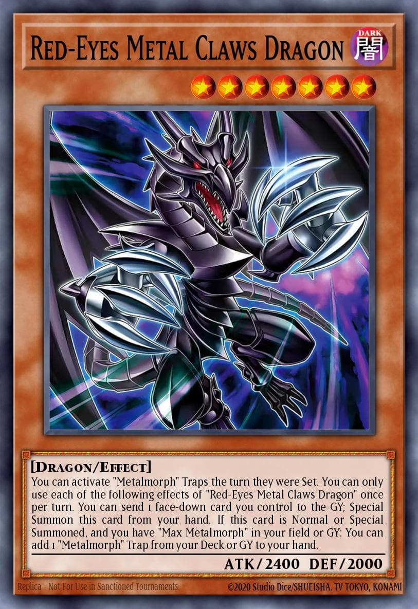 Red-Eyes Metal Claws Dragon — artwork 2 of 2