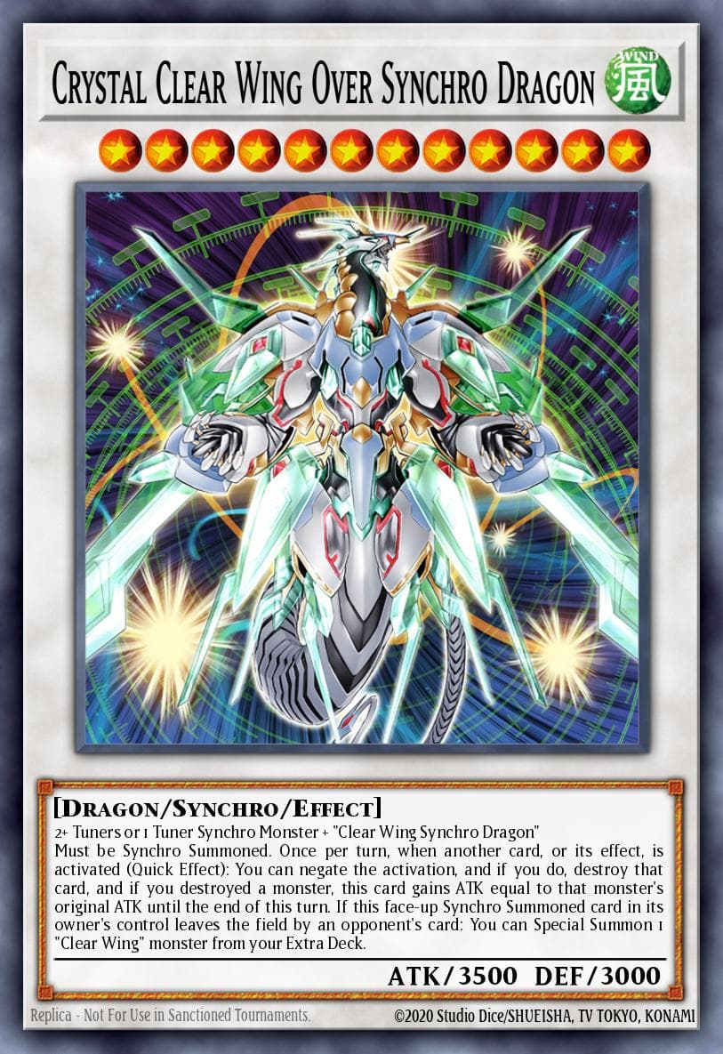 Crystal Clear Wing Over Synchro Dragon — artwork 2 of 2