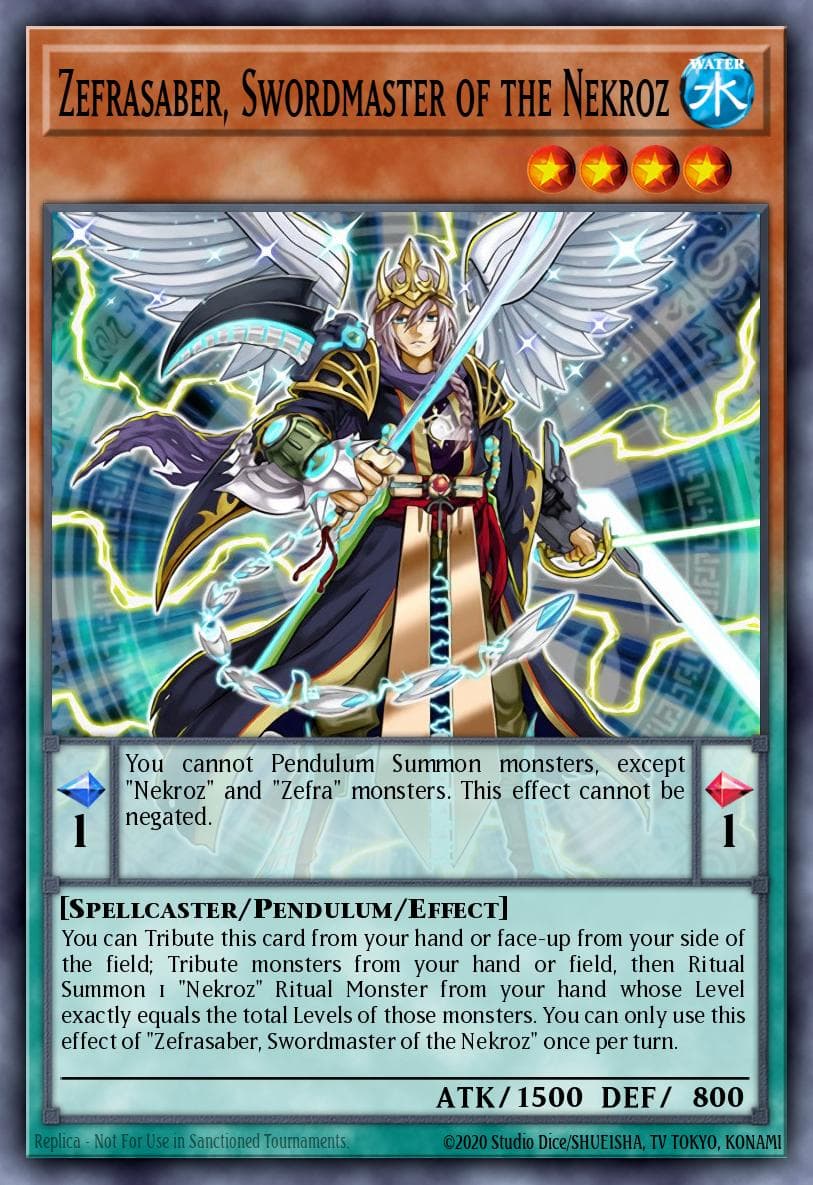Zefrasaber, Swordmaster of the Nekroz