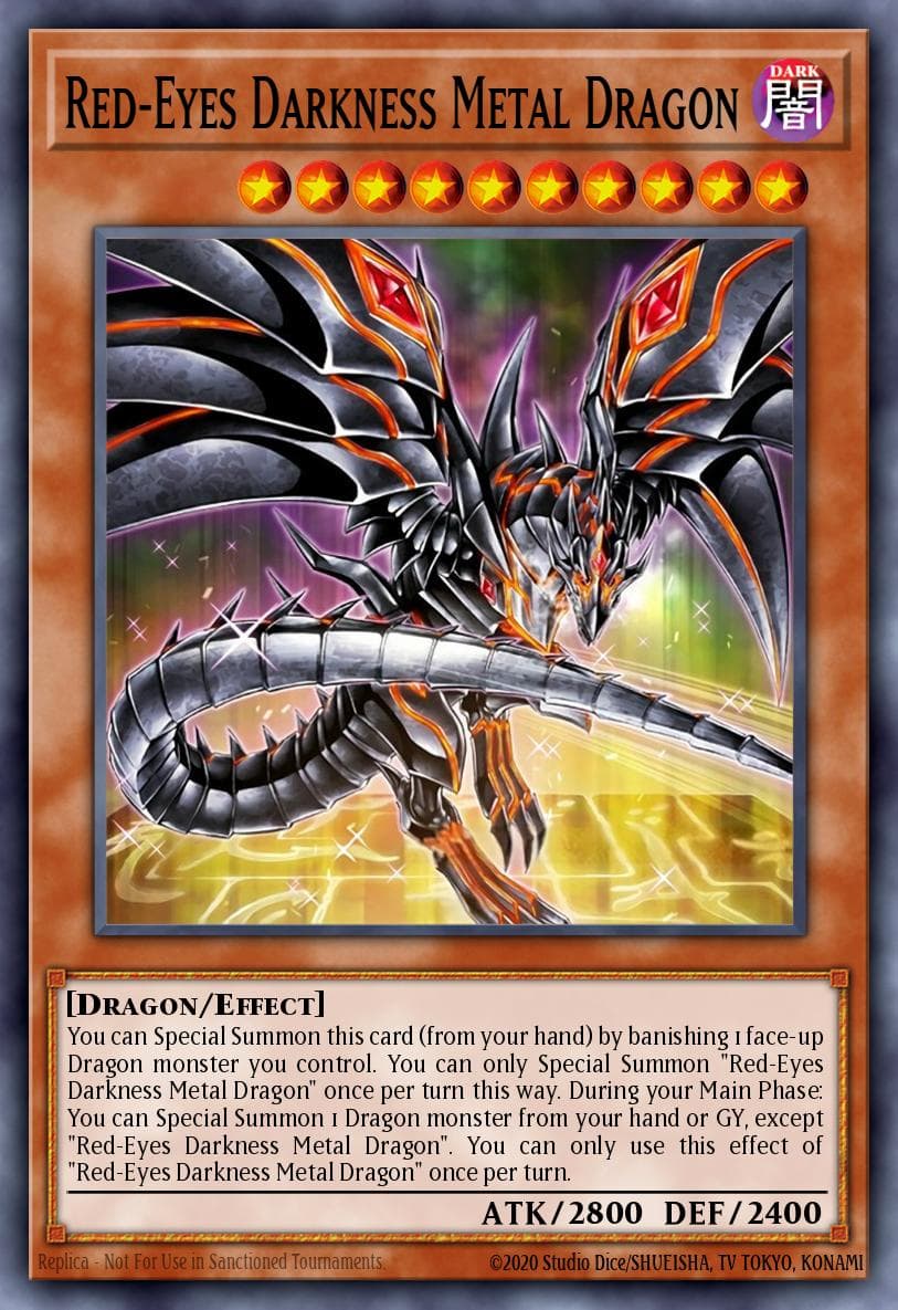Red-Eyes Darkness Metal Dragon — artwork 2 of 2