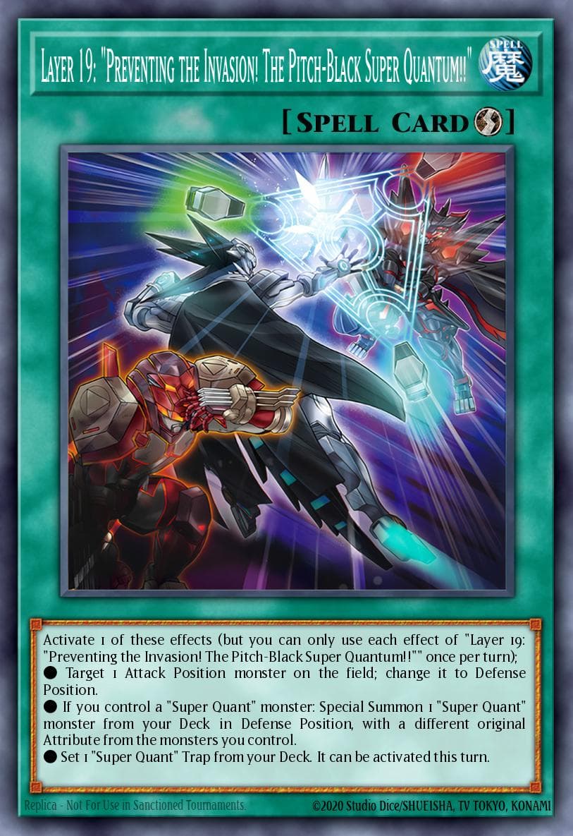 Layer 19 "Sudden Incursion! Super Quantum Black!!" — artwork 2 of 2