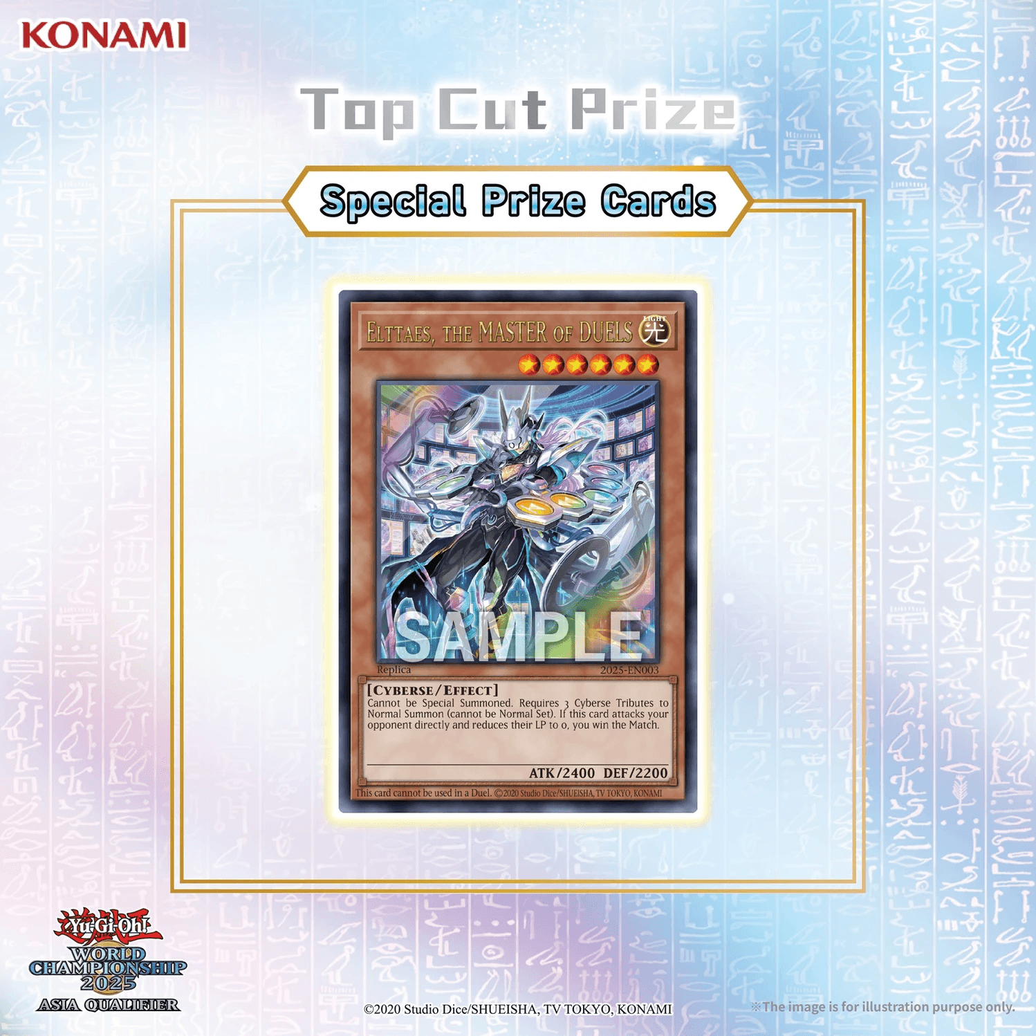 Yu-Gi-Oh! World Championship 2025 Asia Regional Qualifiers prize card cover