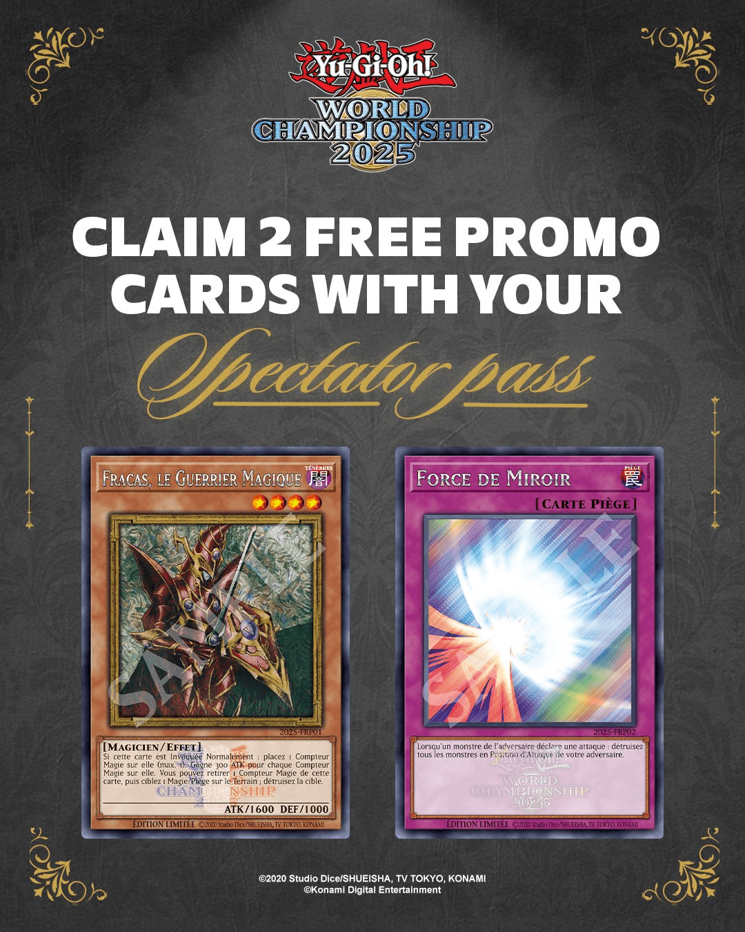 Yu-Gi-Oh! World Championship 2025 attendance cards cover