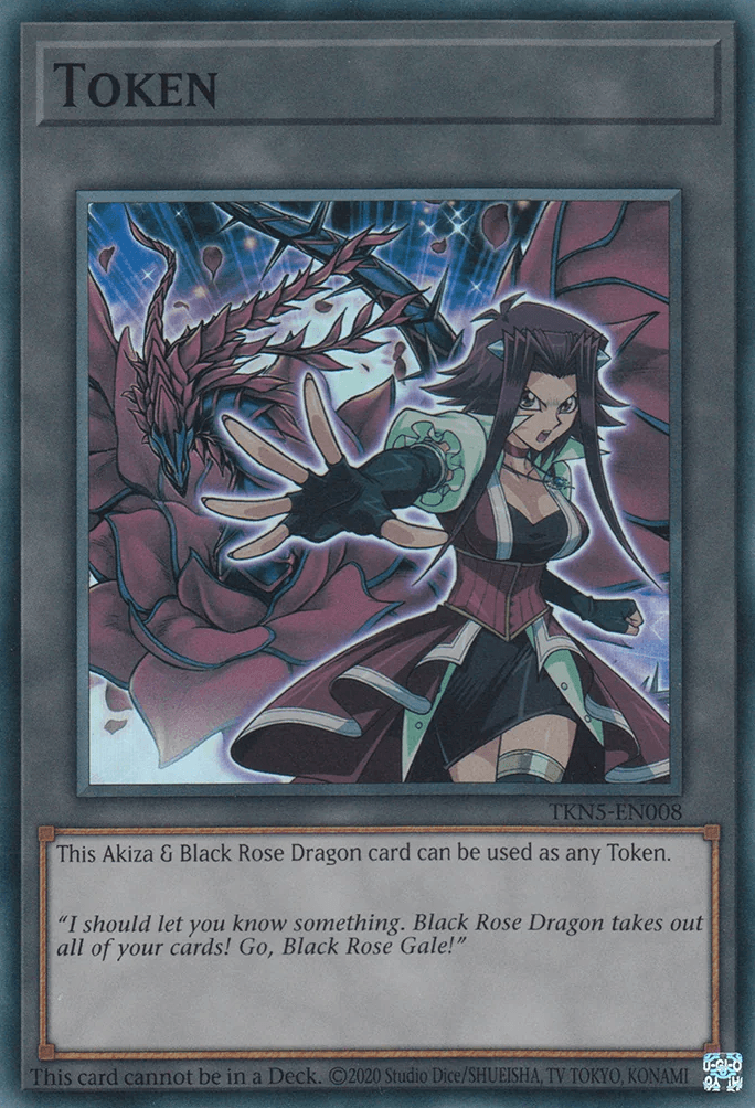 Token (Akiza and "Black Rose Dragon")